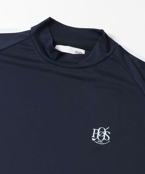 Sonny Label / サニーレーベル Tシャツ | OOPS　吸水速乾ラインモックネックTシャツ | 詳細11