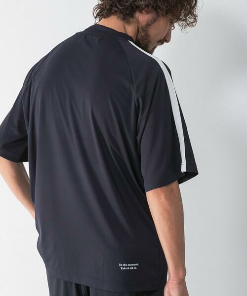 Sonny Label / サニーレーベル Tシャツ | OOPS　吸水速乾ラインモックネックTシャツ | 詳細4