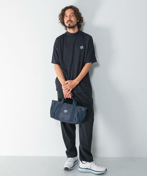 Sonny Label / サニーレーベル Tシャツ | OOPS　吸水速乾ラインモックネックTシャツ | 詳細7