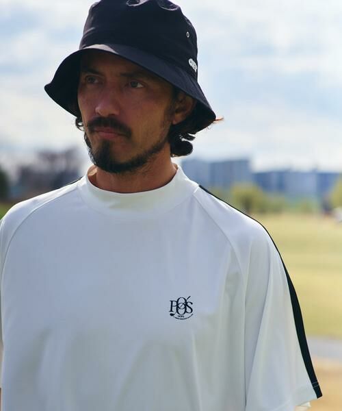 Sonny Label / サニーレーベル Tシャツ | OOPS　吸水速乾ラインモックネックTシャツ | 詳細16