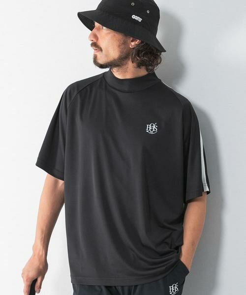 Sonny Label / サニーレーベル Tシャツ | OOPS　吸水速乾ラインモックネックTシャツ | 詳細21