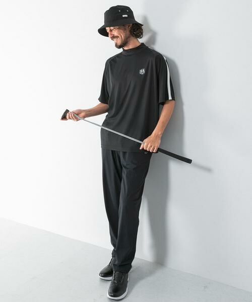 Sonny Label / サニーレーベル Tシャツ | OOPS　吸水速乾ラインモックネックTシャツ | 詳細25