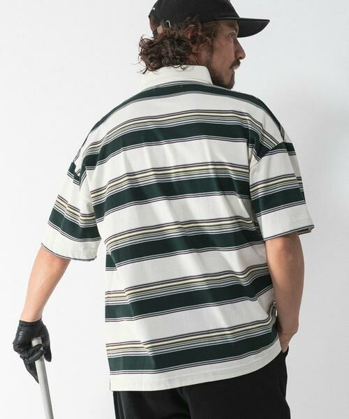 Sonny Label / サニーレーベル ポロシャツ | OOPS　接触冷感ボーダーポロシャツ | 詳細14