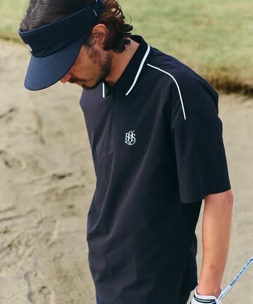 Sonny Label / サニーレーベル Tシャツ | OOPS　撥水襟付きTシャツ（ブラック）