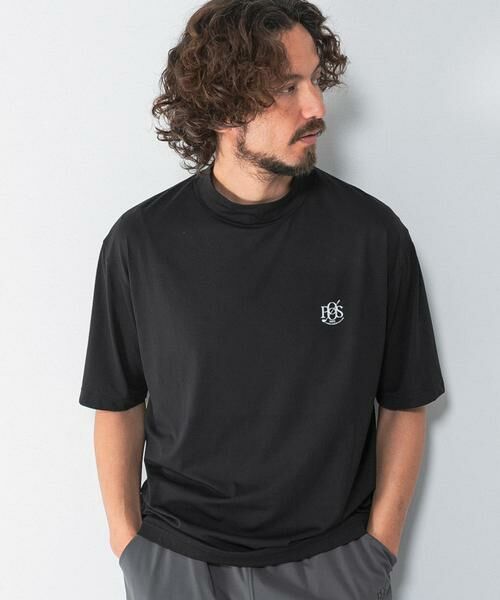 Sonny Label / サニーレーベル Tシャツ | OOPS　吸水速乾モックネックTシャツ（ブラック）