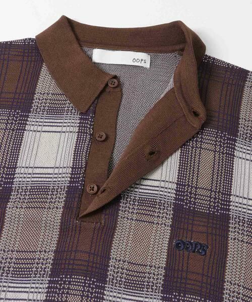 Sonny Label / サニーレーベル ニット・セーター | OOPS　チェックポロニット | 詳細6