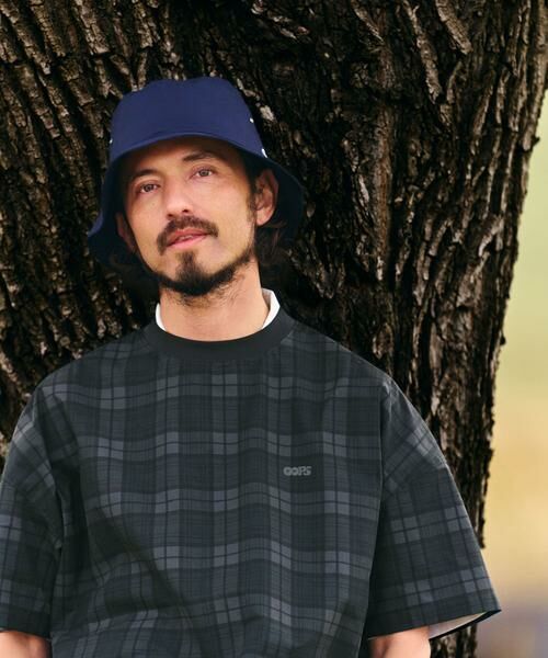 Sonny Label / サニーレーベル シャツ・ブラウス | OOPS　チェック柄Tシャツ（グリーン系その他）