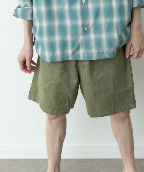 Sonny Label / サニーレーベル ショート・ハーフ・半端丈パンツ | コーデュロイイージーバギーショートパンツ | 詳細1
