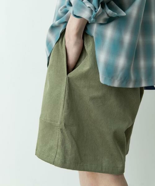 Sonny Label / サニーレーベル ショート・ハーフ・半端丈パンツ | コーデュロイイージーバギーショートパンツ | 詳細2