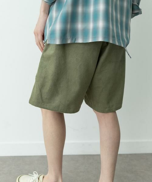 Sonny Label / サニーレーベル ショート・ハーフ・半端丈パンツ | コーデュロイイージーバギーショートパンツ | 詳細4