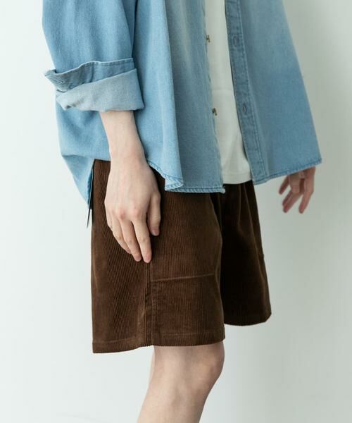 Sonny Label / サニーレーベル ショート・ハーフ・半端丈パンツ | コーデュロイイージーバギーショートパンツ | 詳細16