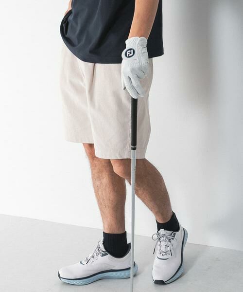 Sonny Label / サニーレーベル ショート・ハーフ・半端丈パンツ | OOPS　コーデュロイショーツ（ベージュ）