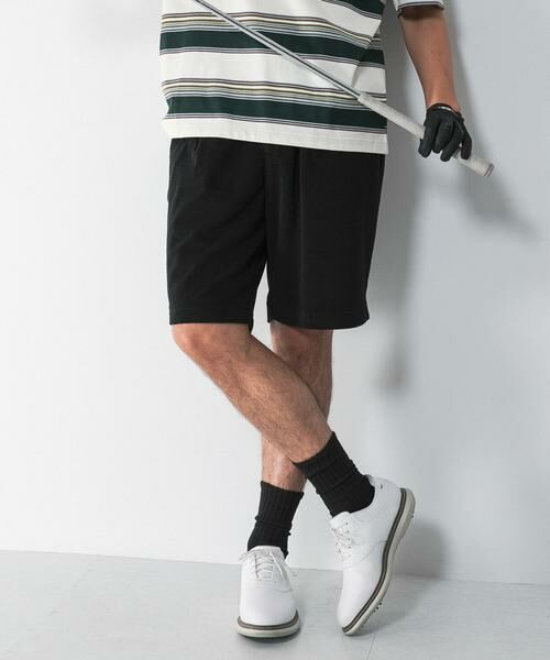 Sonny Label / サニーレーベル ショート・ハーフ・半端丈パンツ | OOPS　パイルショーツ（ブラック）