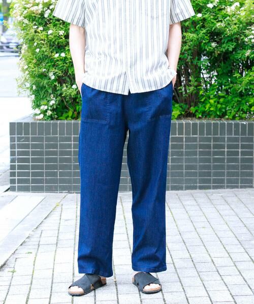Sonny Label / サニーレーベル デニムパンツ | 接触冷感デニムイージーパンツ | 詳細3