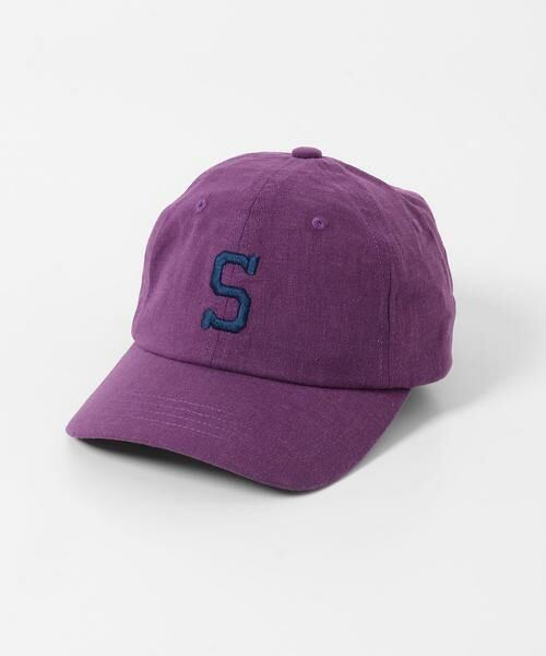 Sonny Label / サニーレーベル キャップ | リネン混刺繍キャップ（パープル）