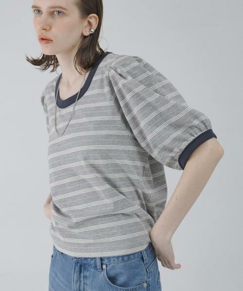 Sonny Label / サニーレーベル Tシャツ | マルチボーダーパフスリプルオーバー | 詳細24