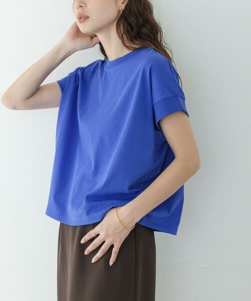 Sonny Label / サニーレーベル Tシャツ | UVカットクールタッチフレンチTシャツ（ブルー）