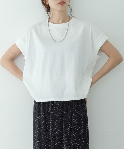 Sonny Label / サニーレーベル Tシャツ | UVカットクールタッチフレンチTシャツ（オフホワイト）