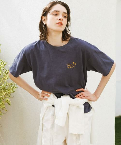 Sonny Label / サニーレーベル Tシャツ | TAKE ME TO THE SEA T-SHIRTS（ネイビー）