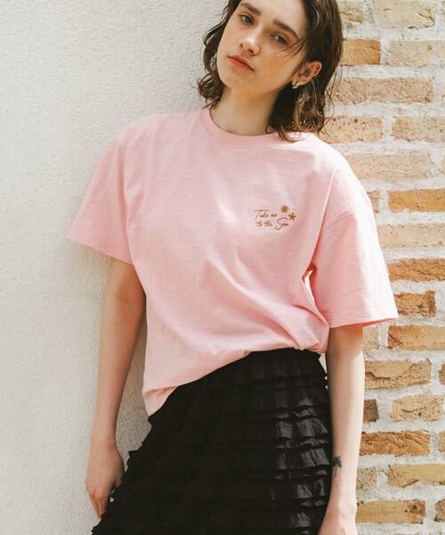 Sonny Label / サニーレーベル Tシャツ | TAKE ME TO THE SEA T-SHIRTS（ピンク）