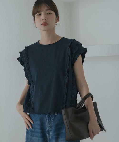 Sonny Label / サニーレーベル Tシャツ | ミニフリルフレンチTシャツ | 詳細3