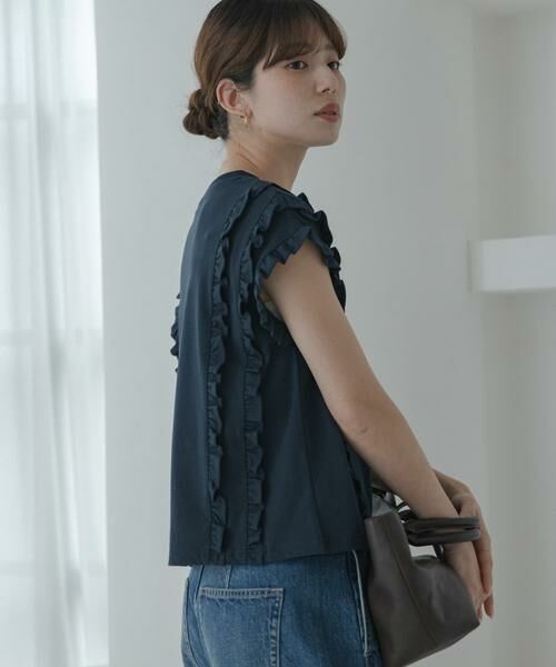 Sonny Label / サニーレーベル Tシャツ | ミニフリルフレンチTシャツ | 詳細4