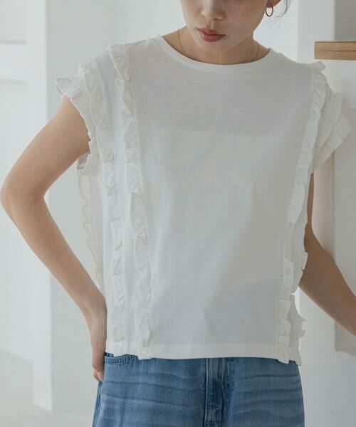 Sonny Label / サニーレーベル Tシャツ | ミニフリルフレンチTシャツ | 詳細13