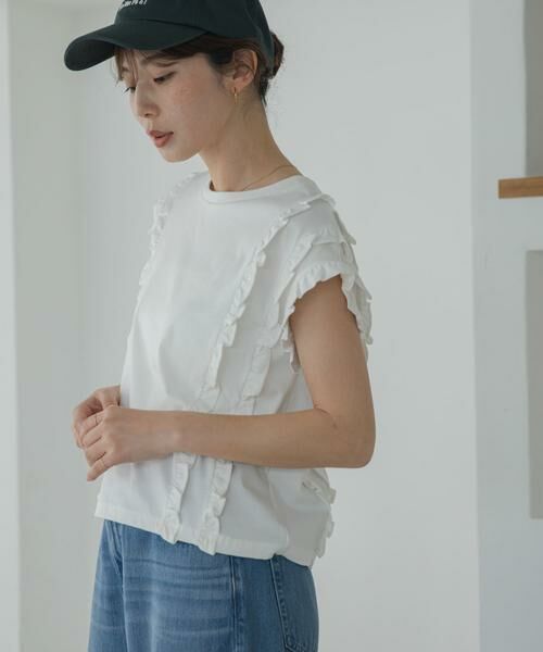 Sonny Label / サニーレーベル Tシャツ | ミニフリルフレンチTシャツ | 詳細15