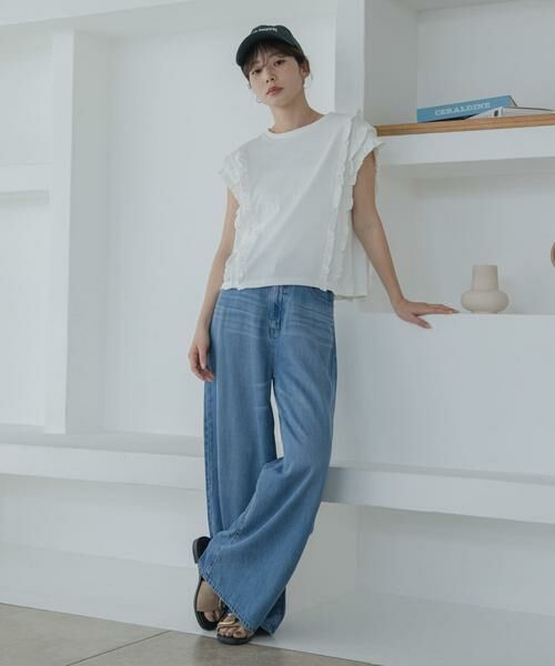 Sonny Label / サニーレーベル Tシャツ | ミニフリルフレンチTシャツ | 詳細18