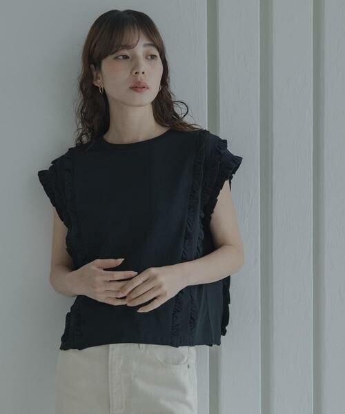 Sonny Label / サニーレーベル Tシャツ | ミニフリルフレンチTシャツ | 詳細23