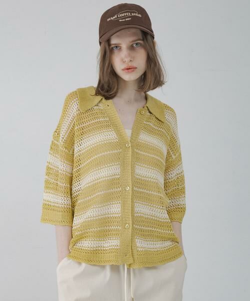 Sonny Label / サニーレーベル ニット・セーター | メッシュニットオーバーシャツ | 詳細3