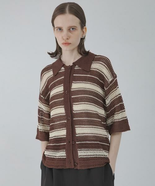 Sonny Label / サニーレーベル ニット・セーター | メッシュニットオーバーシャツ | 詳細14