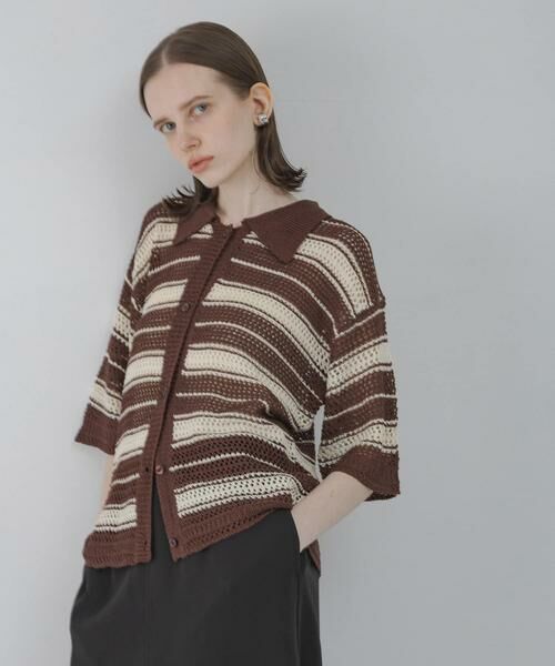 Sonny Label / サニーレーベル ニット・セーター | メッシュニットオーバーシャツ | 詳細15