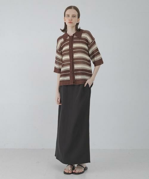 Sonny Label / サニーレーベル ニット・セーター | メッシュニットオーバーシャツ | 詳細18