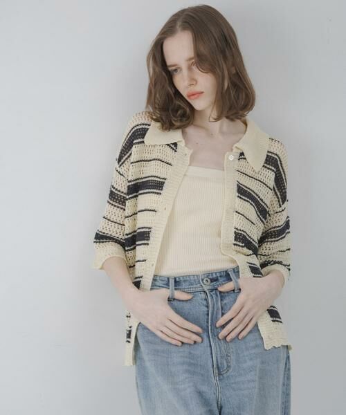 Sonny Label / サニーレーベル ニット・セーター | メッシュニットオーバーシャツ | 詳細22