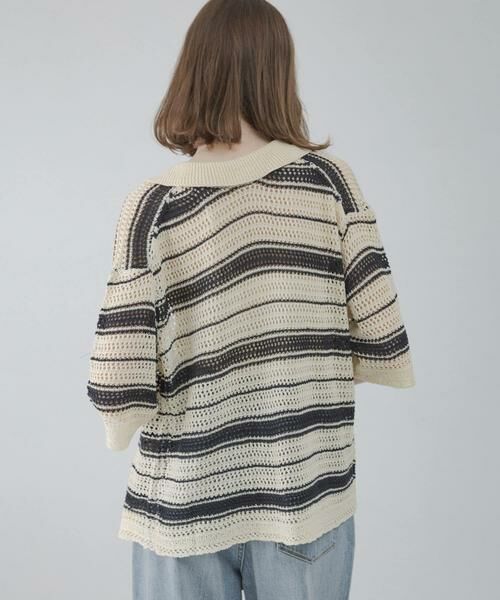 Sonny Label / サニーレーベル ニット・セーター | メッシュニットオーバーシャツ | 詳細25