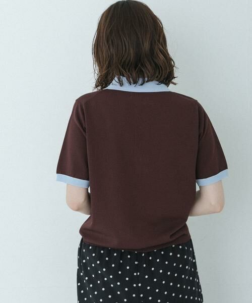 Sonny Label / サニーレーベル ニット・セーター | 配色襟ニットポロシャツ | 詳細14