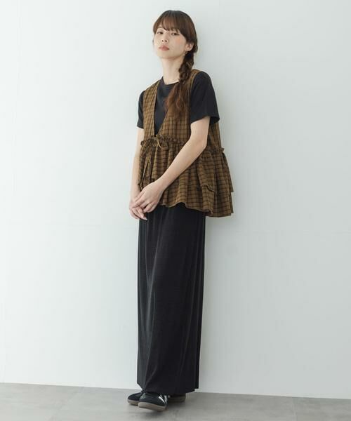 Sonny Label / サニーレーベル シャツ・ブラウス | サッカーチェックペプラムベストブラウス | 詳細6