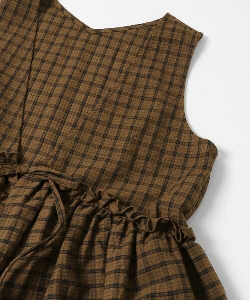 Sonny Label / サニーレーベル シャツ・ブラウス | サッカーチェックペプラムベストブラウス | 詳細9