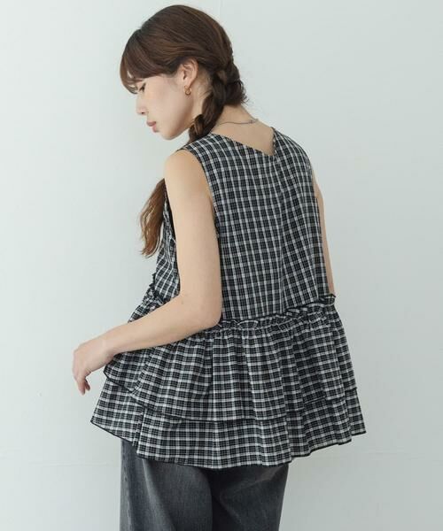 Sonny Label / サニーレーベル シャツ・ブラウス | サッカーチェックペプラムベストブラウス | 詳細14