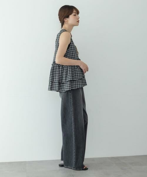 Sonny Label / サニーレーベル シャツ・ブラウス | サッカーチェックペプラムベストブラウス | 詳細16