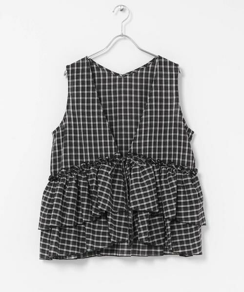 Sonny Label / サニーレーベル シャツ・ブラウス | サッカーチェックペプラムベストブラウス | 詳細17