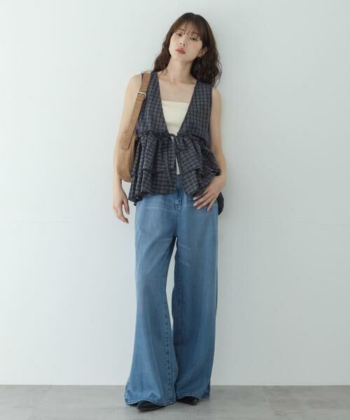 Sonny Label / サニーレーベル シャツ・ブラウス | サッカーチェックペプラムベストブラウス | 詳細26