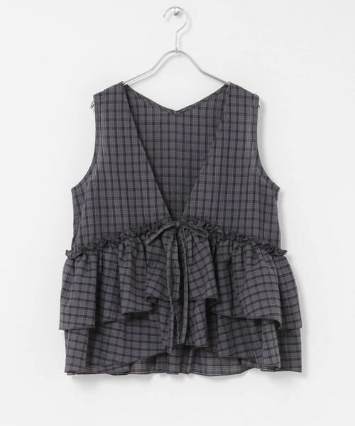 Sonny Label / サニーレーベル シャツ・ブラウス | サッカーチェックペプラムベストブラウス | 詳細28