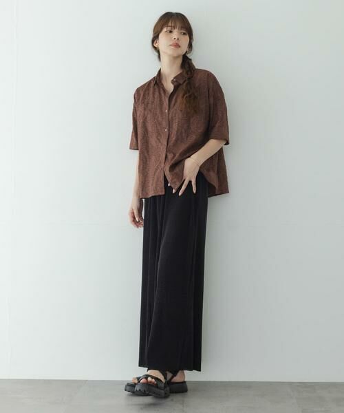 Sonny Label / サニーレーベル シャツ・ブラウス | ボタニカル柄コットンジャガードシャツ | 詳細5