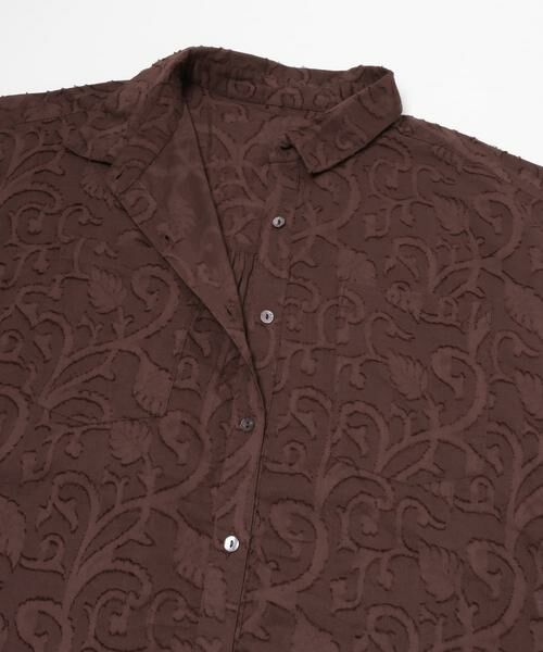 Sonny Label / サニーレーベル シャツ・ブラウス | ボタニカル柄コットンジャガードシャツ | 詳細9