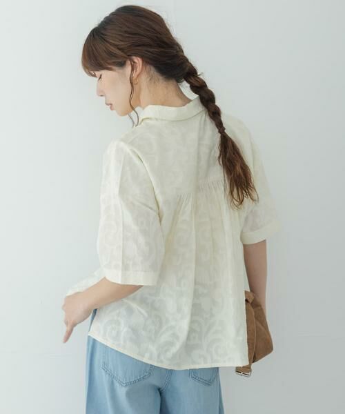 Sonny Label / サニーレーベル シャツ・ブラウス | ボタニカル柄コットンジャガードシャツ | 詳細17