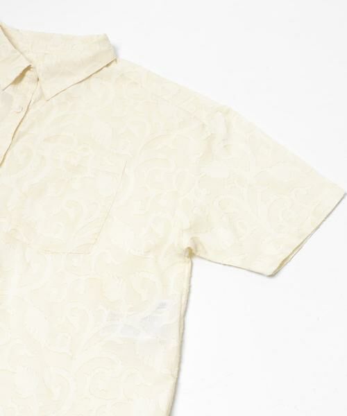 Sonny Label / サニーレーベル シャツ・ブラウス | ボタニカル柄コットンジャガードシャツ | 詳細21