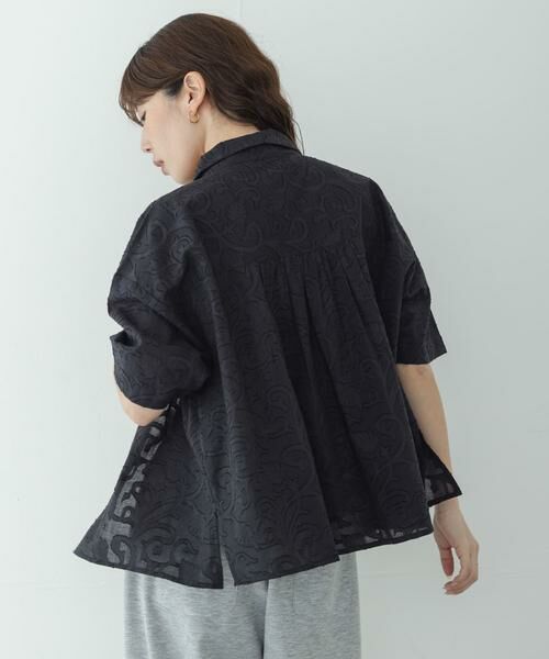 Sonny Label / サニーレーベル シャツ・ブラウス | ボタニカル柄コットンジャガードシャツ | 詳細25