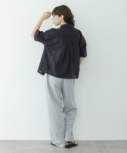 Sonny Label / サニーレーベル シャツ・ブラウス | ボタニカル柄コットンジャガードシャツ | 詳細28